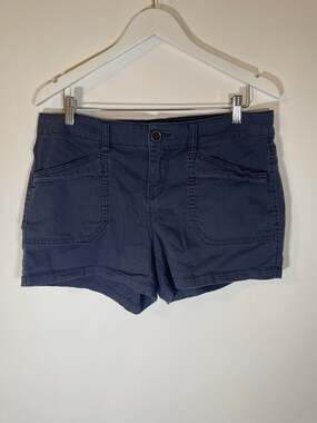 Unionbay Women's Alix Stretch Twill Cargo Shorts in Vintage Indigo 13